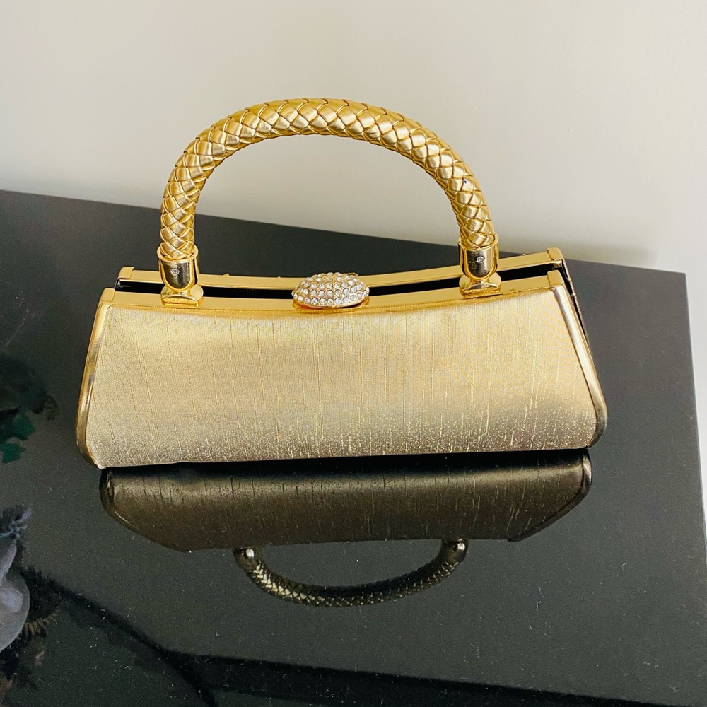 Wedding clutch purse gold new - Picture 5 of 8